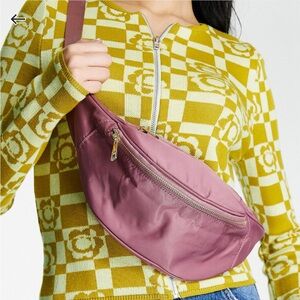 ASOS Curve Fanny Pack Belt Bag in Pink Mauve